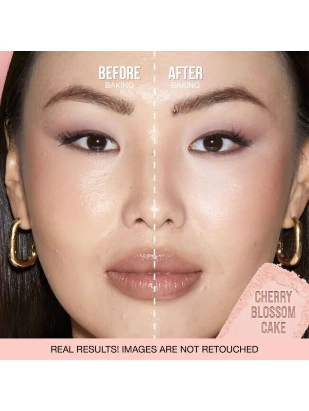 HUDA BEAUTY Easy Bake & Snatch Brightening & Setting Powder Cherry Blossom Cake.